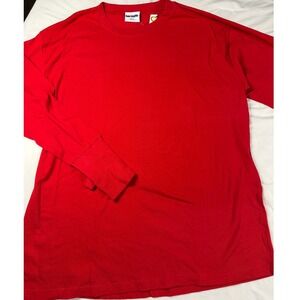 Handcuffs XLT Long Sleeve Tee Red Graphic Patch Men thumb hole Y2K‎ Streetwear